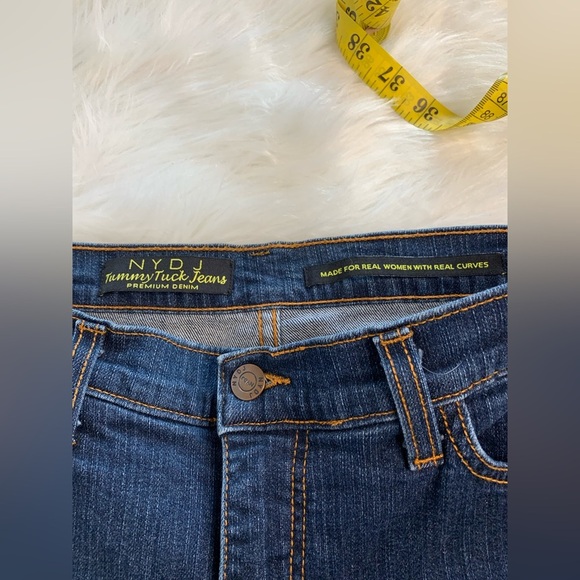 NYDJ Blue wide Leg Jeans with Classic Denim Style - Picture 3 of 6